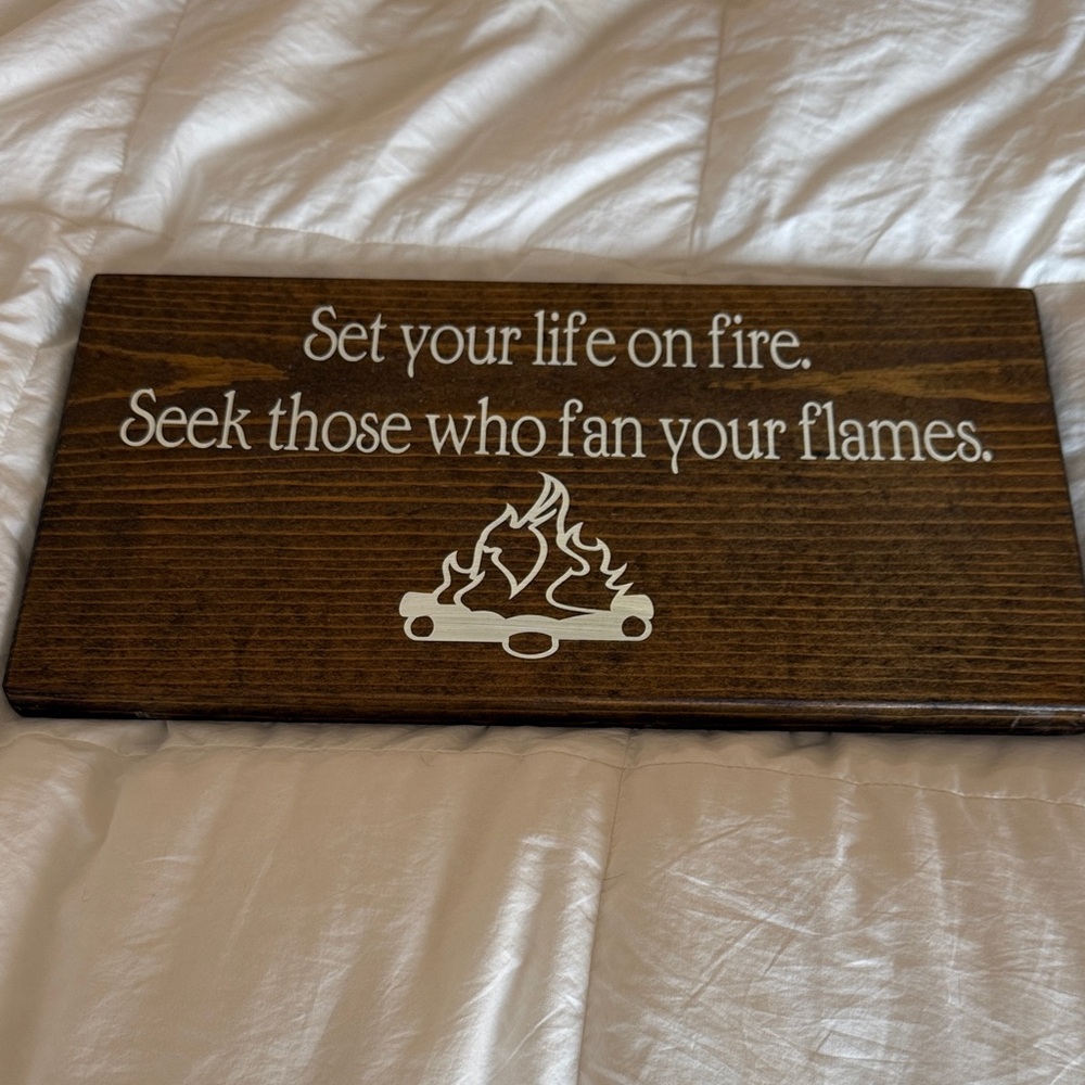 Custom Wooden Inspirational Quote Sign